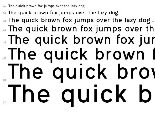 Ogonek font waterfall